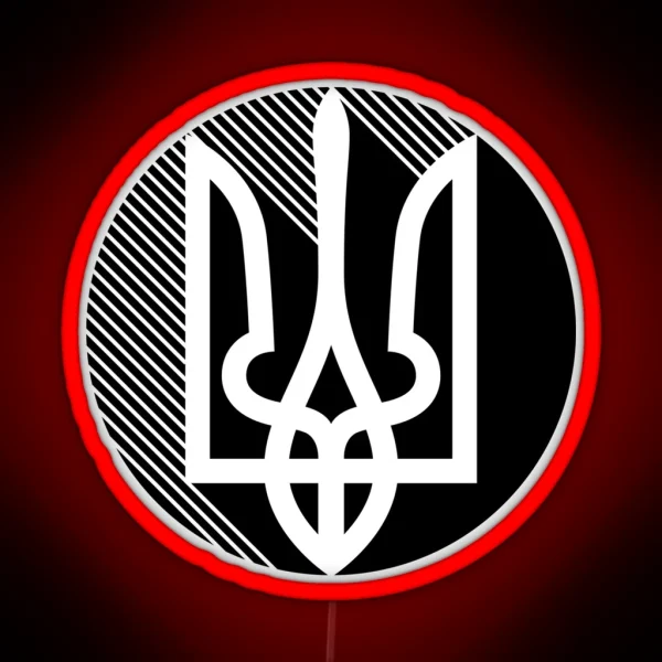 Ukrainian Trident Black RGB Neon Sign