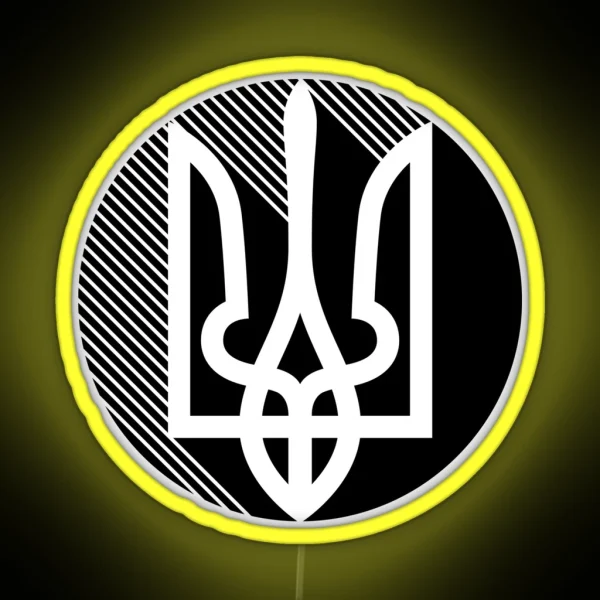 Ukrainian Trident Black RGB Neon Sign