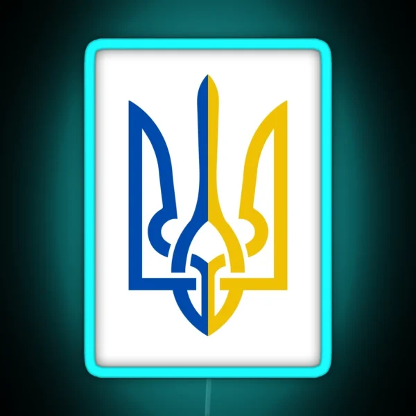 Ukrainian Trident RGB Neon Sign