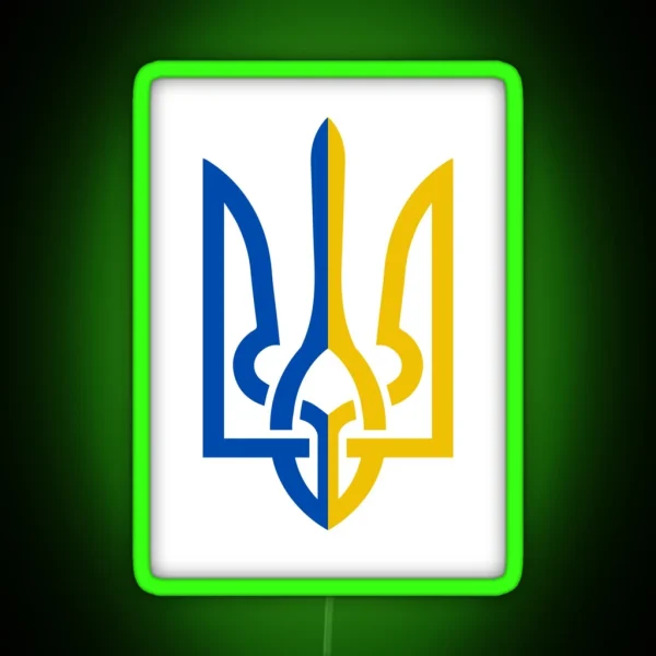 Ukrainian Trident RGB Neon Sign