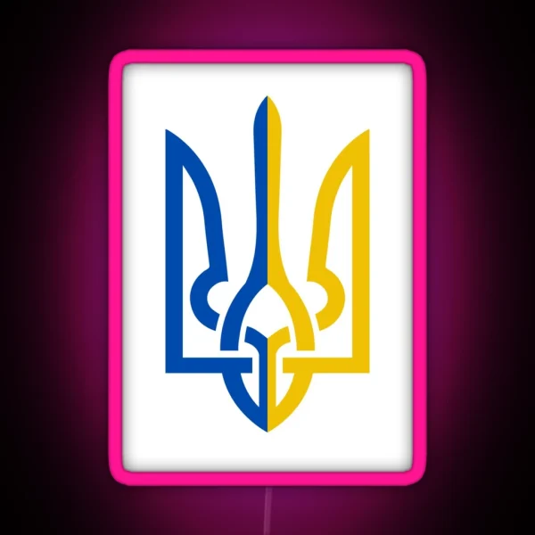 Ukrainian Trident RGB Neon Sign