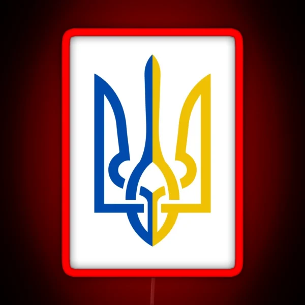 Ukrainian Trident RGB Neon Sign