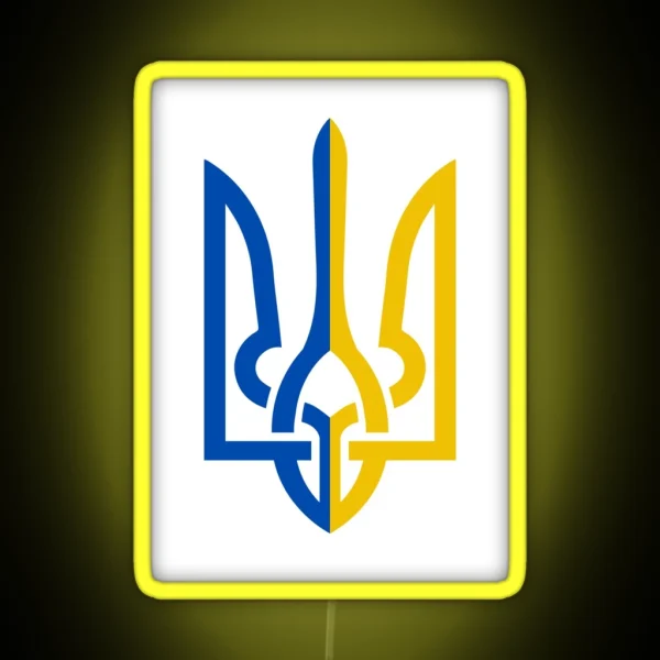 Ukrainian Trident RGB Neon Sign