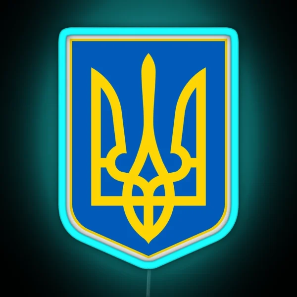 Ukrainian Trident RGB Neon Sign