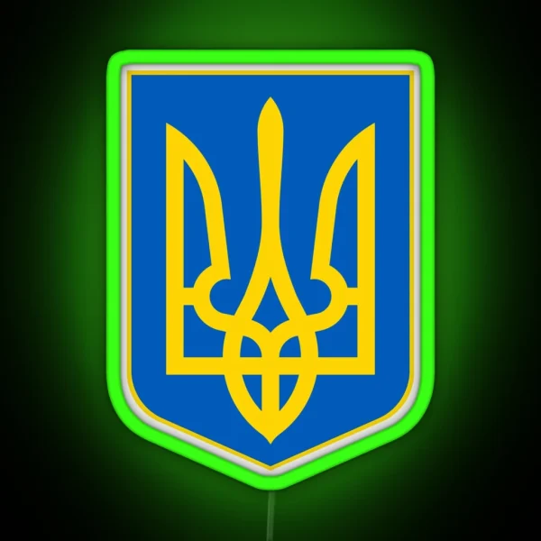Ukrainian Trident RGB Neon Sign