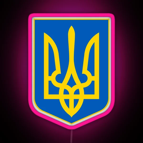 Ukrainian Trident RGB Neon Sign