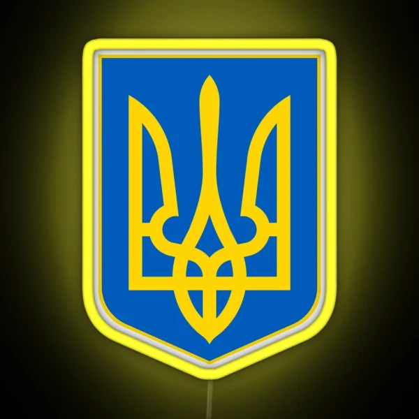 Ukrainian Trident RGB Neon Sign