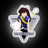Ranma 1/2 Ukyo Kuonji anime inspired vintage style neon light decoration.