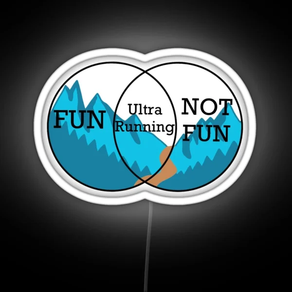 Ultra Running Venn Diagram RGB Neon Sign