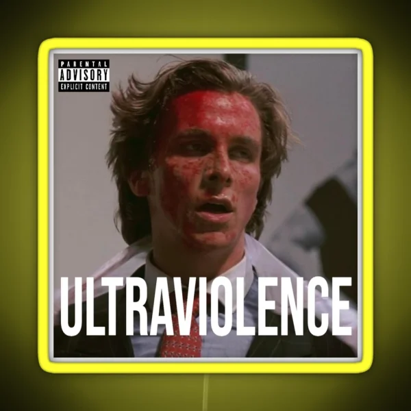 Ultraviolence Patrick Bateman RGB Neon Sign