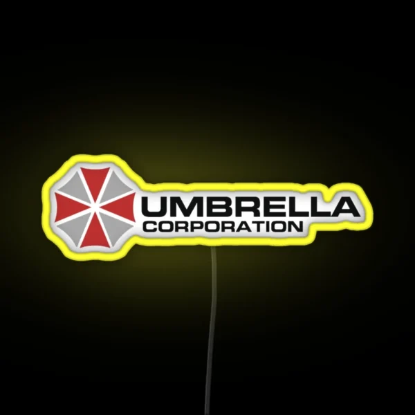 Umbrella Corporation White Resident Evil RGB Neon Sign