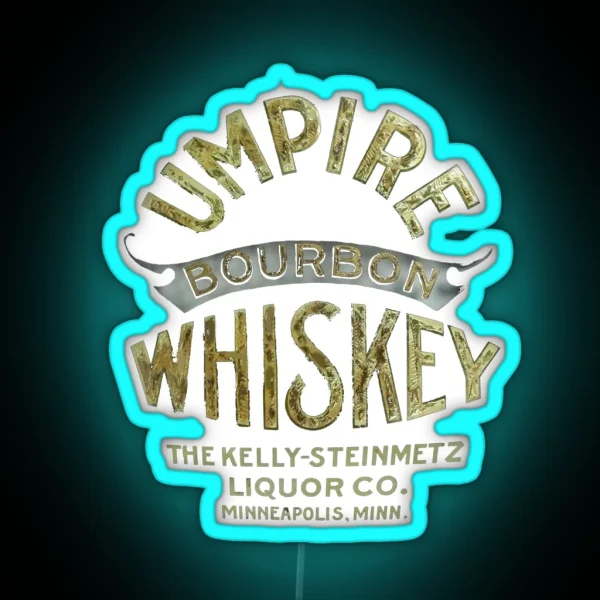 Umpire Bourbon Whiskey Minneapolis Minnesota RGB Neon Sign