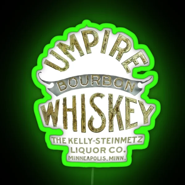 Umpire Bourbon Whiskey Minneapolis Minnesota RGB Neon Sign