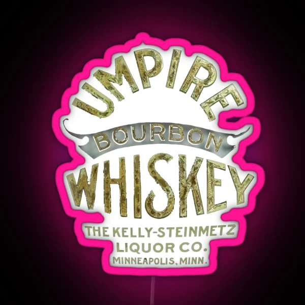 Umpire Bourbon Whiskey Minneapolis Minnesota RGB Neon Sign