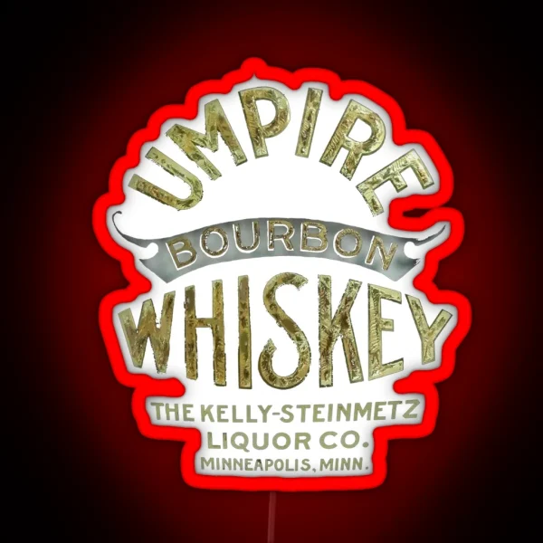 Umpire Bourbon Whiskey Minneapolis Minnesota RGB Neon Sign