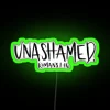 Neon Home Decor Sign with Bold Unapologetic Rainbow Color Scheme