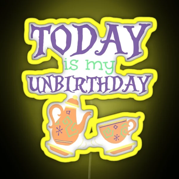 Unbirthday RGB Neon Sign