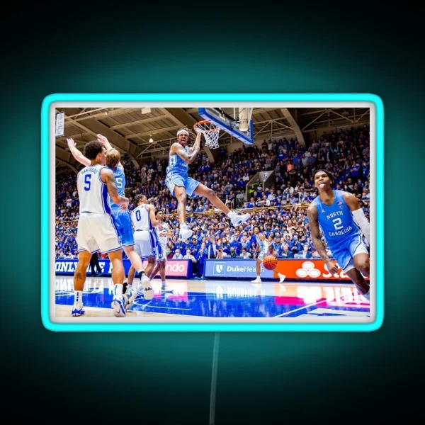 UNC Basketball Vs Duke RGB Neon Sign