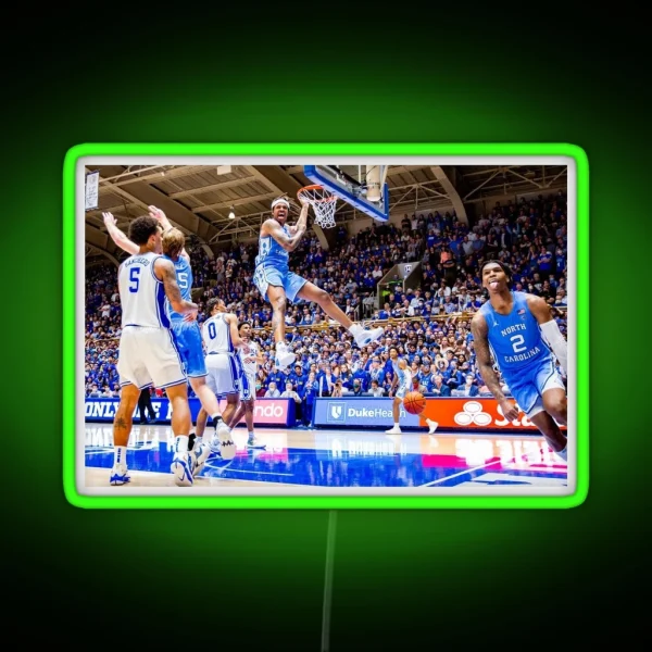 UNC Basketball Vs Duke RGB Neon Sign