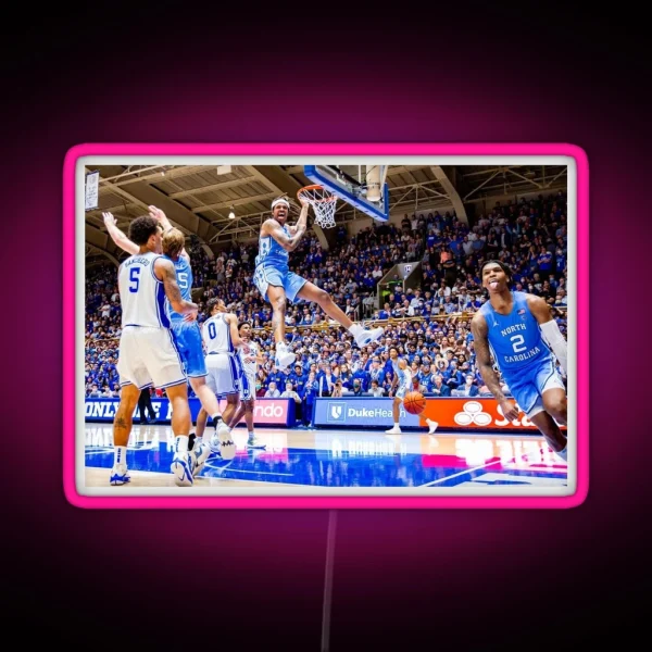 UNC Basketball Vs Duke RGB Neon Sign