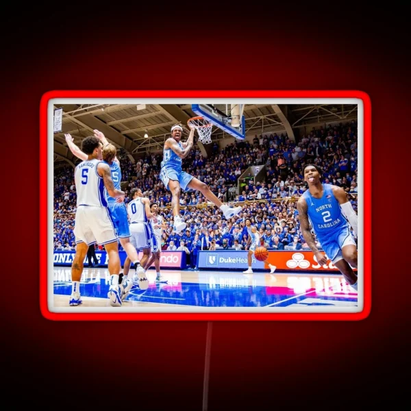 UNC Basketball Vs Duke RGB Neon Sign