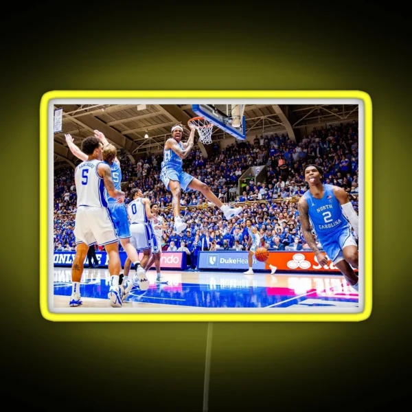 UNC Basketball Vs Duke RGB Neon Sign