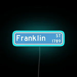 UNC Franklin Street Sign RGB Neon Sign