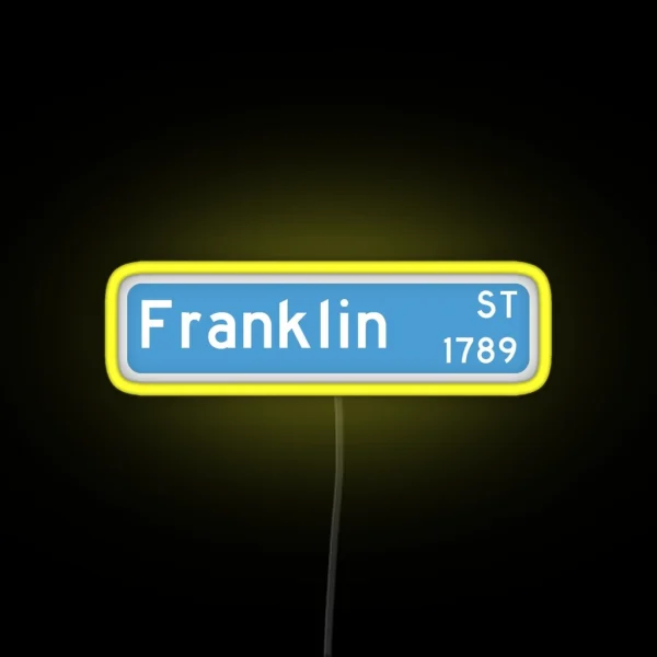 UNC Franklin Street Sign RGB Neon Sign