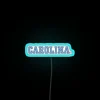 Customizable UNC college spirit neon sign with colorful rgb lighting.