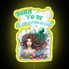 Whimsical underwater themed RGB LED display sign for home decor
