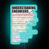 Neon engineer decoration sign in vibrant RGB color accents.