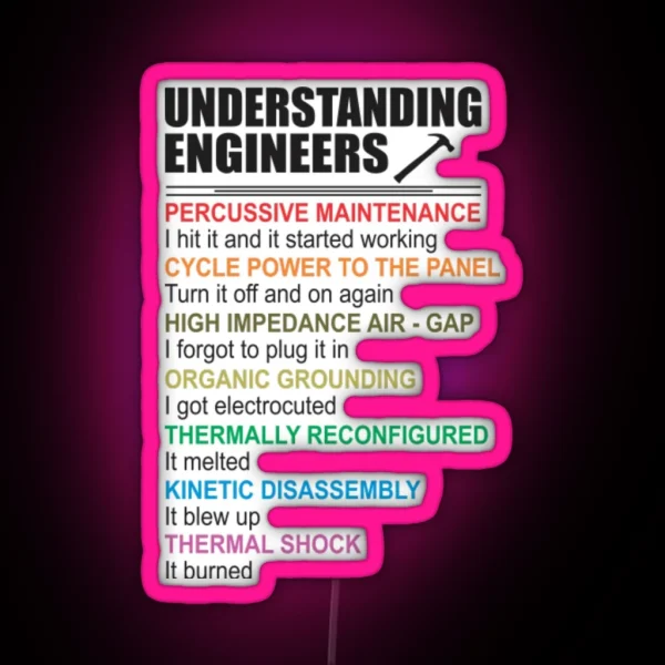 Understanding Engineers RGB Neon Sign
