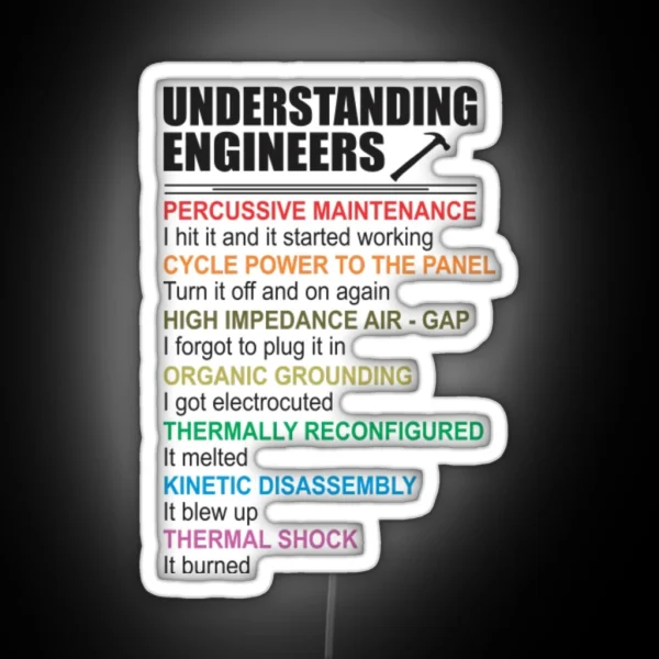 Understanding Engineers RGB Neon Sign