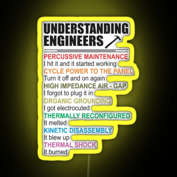 Understanding Engineers RGB Neon Sign