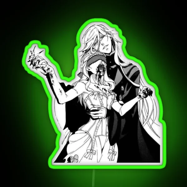 Undertaker From Black Butler RGB Neon Sign