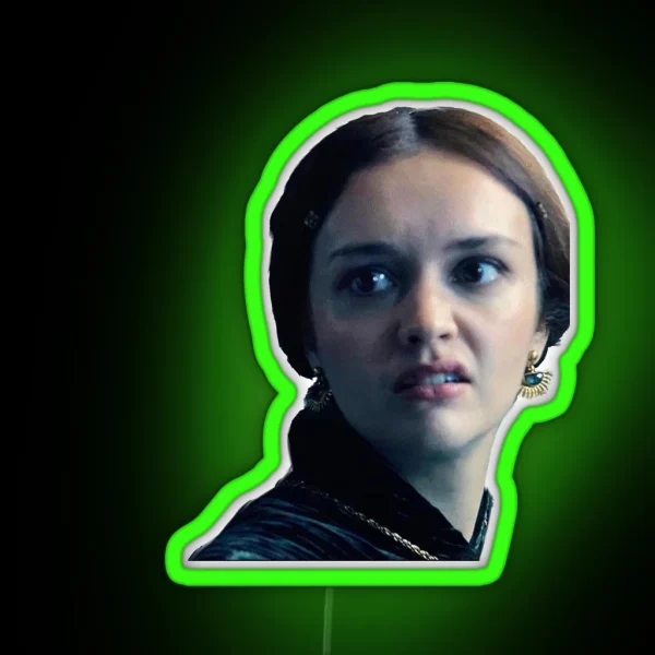 Unhappy Alicent RGB Neon Sign