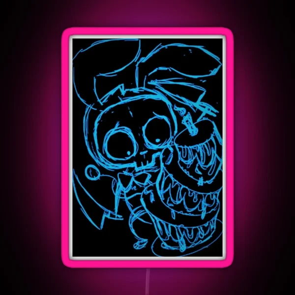 Unhappy Bunny Birthday RGB Neon Sign