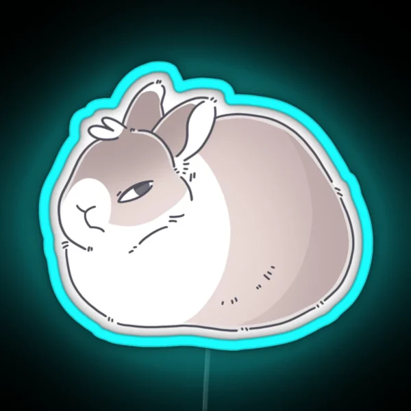 Unhappy Bunny Led RGB Neon Sign