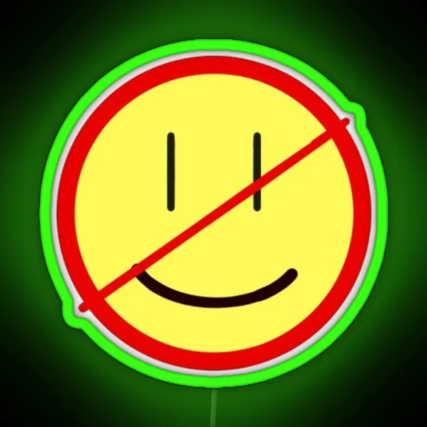 Unhappy RGB Neon Sign