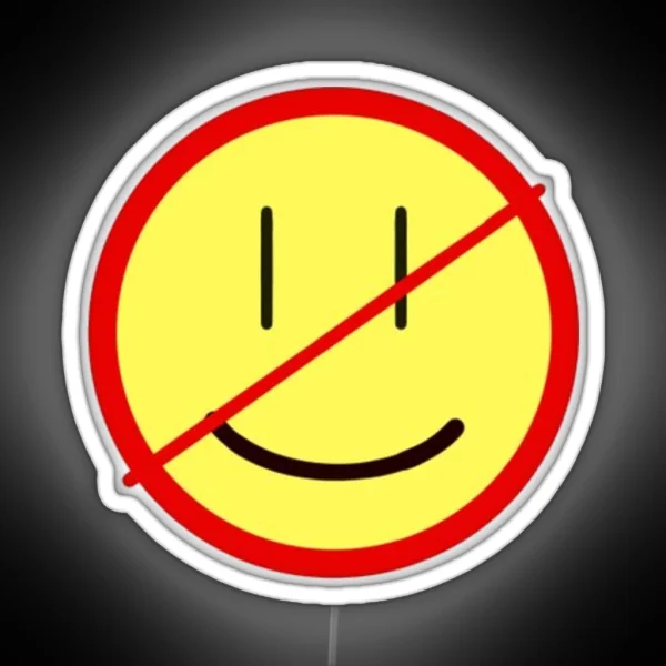 Unhappy RGB Neon Sign