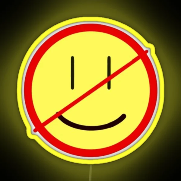 Unhappy RGB Neon Sign