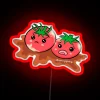 Add a pop of color with unhappy tomatoes neon sign