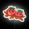 Unhappy Tomatoes, Whimsical Retro Style RGB Neon LED Sign Display