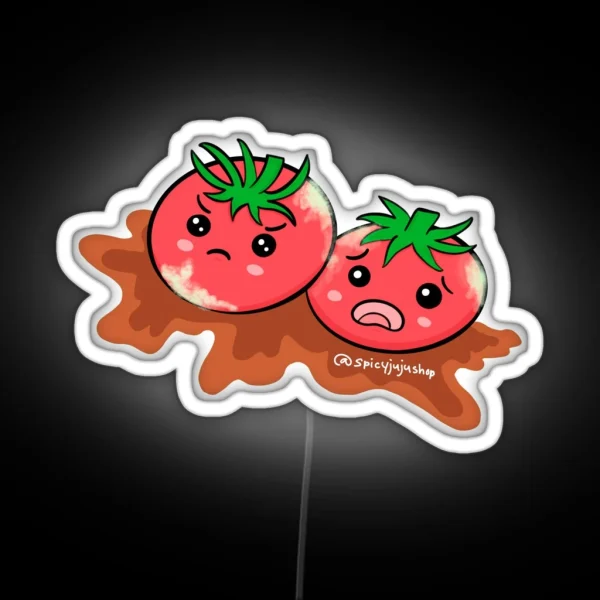 Unhappy Tomatoes RGB Neon Sign