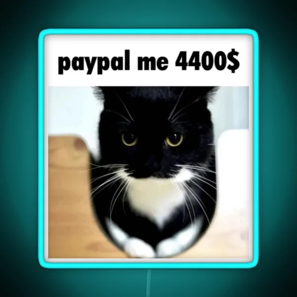 Unico Uni Funny Cat Meme RGB Neon Sign