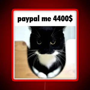 Unico Uni Funny Cat Meme RGB Neon Sign