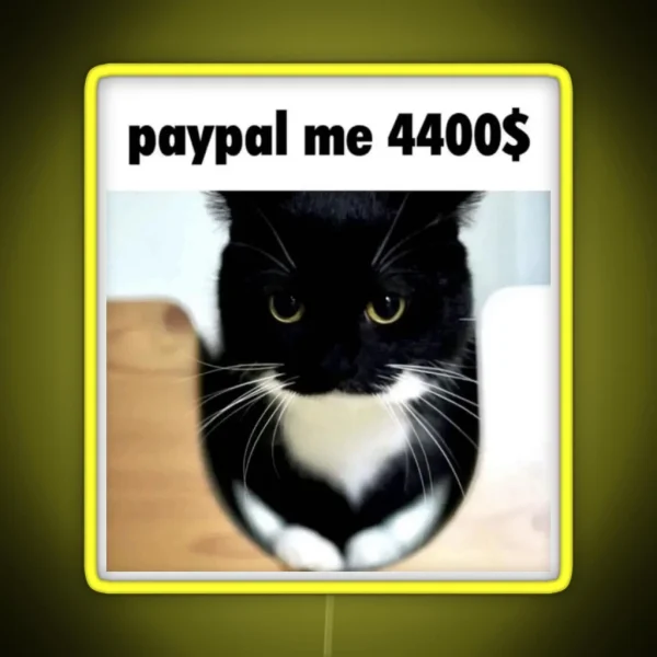 Unico Uni Funny Cat Meme RGB Neon Sign