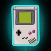 Retro gaming nostalgia illuminated with vibrant Unicorn 64 Gameboy neon.