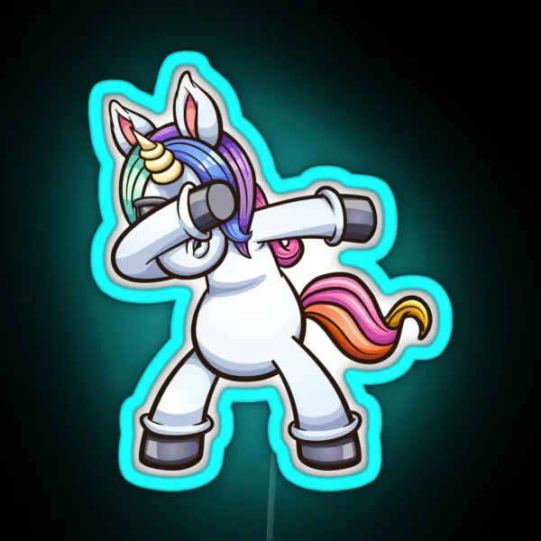 Unicorn Dab RGB Neon Sign