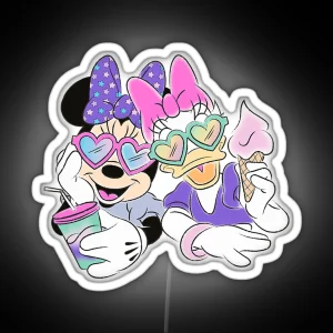 Unicorn Daisy And Minnie RGB Neon Sign